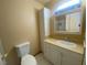 Bathroom with white vanity and shower/tub at 3651 Brittlewood Ave, Las Vegas, NV 89120