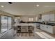 Modern kitchen with stainless steel appliances and large island at 4729 Bennett Dr, Las Vegas, NV 89121