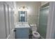 Modern bathroom with updated vanity and shower at 4485 S Nellis Blvd, Las Vegas, NV 89121