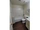 Clean bathroom with a bathtub, toilet and sink at 372 Rushing Creek Ct, Henderson, NV 89014