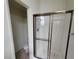 Bathroom with shower and tile floors at 372 Rushing Creek Ct, Henderson, NV 89014