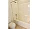 Clean bathroom with a shower/tub, toilet and tile flooring at 7253 Blooming Jasmine Ave, Las Vegas, NV 89117