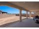 Spacious backyard with covered patio, offering ample space for outdoor enjoyment at 1388 Mariposa Way, Mesquite, NV 89027