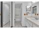 Full bathroom with shower/tub combo and tiled floor at 4812 Nara Vista Way # 204, Las Vegas, NV 89103