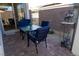 Private backyard patio with seating area at 9601 Jadeite Ln, Las Vegas, NV 89143