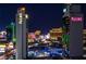 Night view of Las Vegas skyline with bright lights visible from the property at 4381 W Flamingo Rd # 2302, Las Vegas, NV 89103