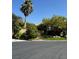 Landscaped yard with mature trees and desert landscaping at 1024 Eaglewood Dr, Las Vegas, NV 89144