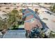 Aerial view of house featuring solar panels and backyard at 7135 Polaris Ave, Las Vegas, NV 89118