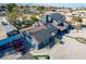 An aerial view showcasing the home's size and landscaping at 7135 Polaris Ave, Las Vegas, NV 89118