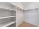 Bright and spacious closet with shelving at 3151 Soaring Gulls Dr # 1049, Las Vegas, NV 89128