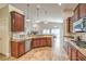 Modern kitchen with stainless steel appliances and custom wood cabinets at 159 Birch Ridge Ave, Las Vegas, NV 89183