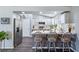 Updated kitchen featuring gray cabinets and white countertops at 3652 Brian Ct, Laughlin, NV 89029