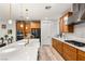 Modern kitchen with white quartz countertops and stainless steel appliances at 1917 Regal Bluff Dr, Henderson, NV 89052