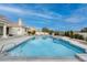 Inviting pool and spa with surrounding patio at 7421 Silver Palm Ave, Las Vegas, NV 89117