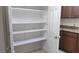 Walk-in pantry offering generous shelving for storage at 3423 Chedworth Rd, North Las Vegas, NV 89031