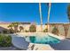 Inviting pool with spa and ample deck space at 7410 Apple Springs Ave, Las Vegas, NV 89131