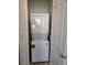 Convenient laundry closet with stackable washer and dryer at 7332 N Decatur Blvd # 1, North Las Vegas, NV 89131