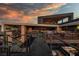 Aerial view of a modern home with expansive decks and walkways at 685 Dragon Peak Dr, Henderson, NV 89012