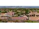 Aerial view of neighborhood; Las Vegas in distance at 2341 Rosendale Village Ave, Henderson, NV 89052