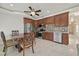 Modern kitchen featuring wood cabinets and stainless steel appliances at 1721 S Tioga Way, Las Vegas, NV 89117