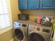 Bright laundry room with front-load washer and dryer at 7234 Regent Pond St, Las Vegas, NV 89166