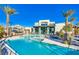 Community pool with a spa and lounge area at 11298 Cactus Tower Ave # 102, Las Vegas, NV 89135