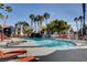 Relaxing community pool with surrounding patio at 8600 W Charleston Blvd # 1092, Las Vegas, NV 89117