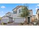 Modern 2-story home with gray exterior and 2-car garage at 6957 Antequera St, Las Vegas, NV 89149