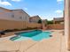 Inviting backyard pool with ample patio space at 927 Sterling Thorn Ct, Las Vegas, NV 89183