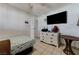 Bedroom with ceiling fan and dresser at 2309 Constantine Ave, Las Vegas, NV 89101