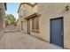 Private backyard with patio and storage at 4363 Acropolis Ave, North Las Vegas, NV 89031