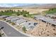 Aerial view showing house location in a golf community at 4484 E Cactus Canyon Dr, Pahrump, NV 89061