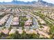 Aerial view of community with mountain backdrop at 2012 Bellview St # 0, Las Vegas, NV 89134