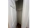 Empty closet with a wooden shelf for hanging clothes at 1198 Narrow Gorge Ct, Henderson, NV 89002