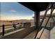 Relaxing balcony with a swing and scenic mountain views at 366 Spotted Dove St, Las Vegas, NV 89138