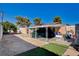 Large backyard with covered patio and storage shed at 2349 N Mallard St, Las Vegas, NV 89108