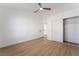 Spacious bedroom with hardwood floors and large closet at 2528 Sunup Dr, Las Vegas, NV 89134