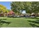 Community playground with shaded seating and play structures at 9117 Careful Canvas Ave, Las Vegas, NV 89149