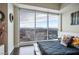 Spacious bedroom with city views and comfortable bedding at 2700 Las Vegas Blvd # 3708, Las Vegas, NV 89109