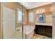 Elegant bathroom with soaking tub, shower, and double vanity at 11378 Ogden Mills Dr # 105, Las Vegas, NV 89135