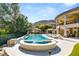 Resort-style pool and spa with ample seating at 31 Eagles Landing Ln, Las Vegas, NV 89141