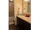 Bathroom with double sinks and a shower/tub combo at 4369 Greenhill Dr, Las Vegas, NV 89121