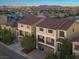 Aerial view of a two-story house in a residential neighborhood at 8348 Langhorne Creek St, Las Vegas, NV 89139