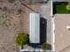 Overhead view of a metal carport in a desert environment at 2500 S Zephyr Ave, Pahrump, NV 89048