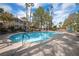 Inviting community pool with surrounding patio furniture at 3125 Casey Dr # 202, Las Vegas, NV 89120