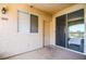 Private condo entry with sliding glass door to patio at 7147 S Durango Dr # 302, Las Vegas, NV 89113