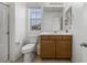 Clean bathroom with single vanity and toilet at 6370 Ava Ridge Ave, Las Vegas, NV 89141