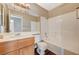 Bathroom with vanity and tub at 1509 Heather Ridge Rd, North Las Vegas, NV 89031