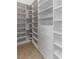 Large walk-in pantry with adjustable shelving at 9621 Verlaine Ct, Las Vegas, NV 89145