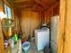 Small laundry room with washer and storage shelves at 17699 E Clark Dr, Crystal, NV 89060